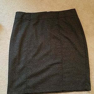 Classic gray pencil skirt